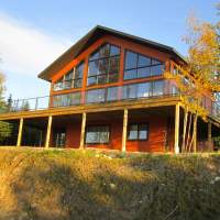 Façade sud été, face au Fleuve et Massif