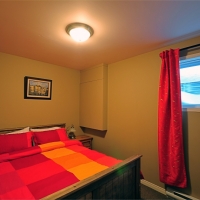 Chambre 3, Chalet L'Évasion Spa à louer, Petite-Rivière-Saint-François, Charlevoix,  Les Versants. Ski Le Massif 