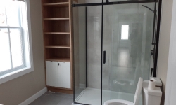 Salle de bain de ce chalet à louer Massif