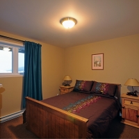 Chambre 1, Chalet L'Évasion Spa à louer, Petite-Rivière-Saint-François, Charlevoix, Les Versants, Ski Le Massif