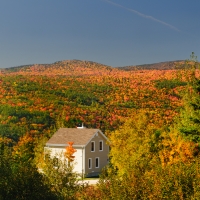 Automne, Le Pied de Vent en location, Petite-Rivière-Saint-François, Charlevoix, Les Versants, Ski Le Massif
