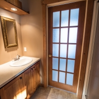 Half bath (wash basin & shower)