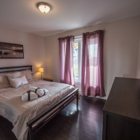 1er chambre queen chalet petite-rivière-st-françois dans charlevoix
