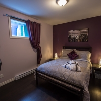 1er chambre double chalet petite-rivière-st-françois dans charlevoix