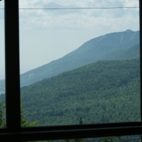Vue du Massif et le Fleuve St-Laurent (été) dans la région de Charlevoix