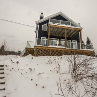 Toutes saisons; Chalet location Le Rassembleur; Petite Rivière Sant-François; Charlevoix; Versant ski Massif.