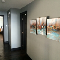 Décoration aux themes de mer et montagnes dans le chalet de prestige Ilaali de Charlevoix.